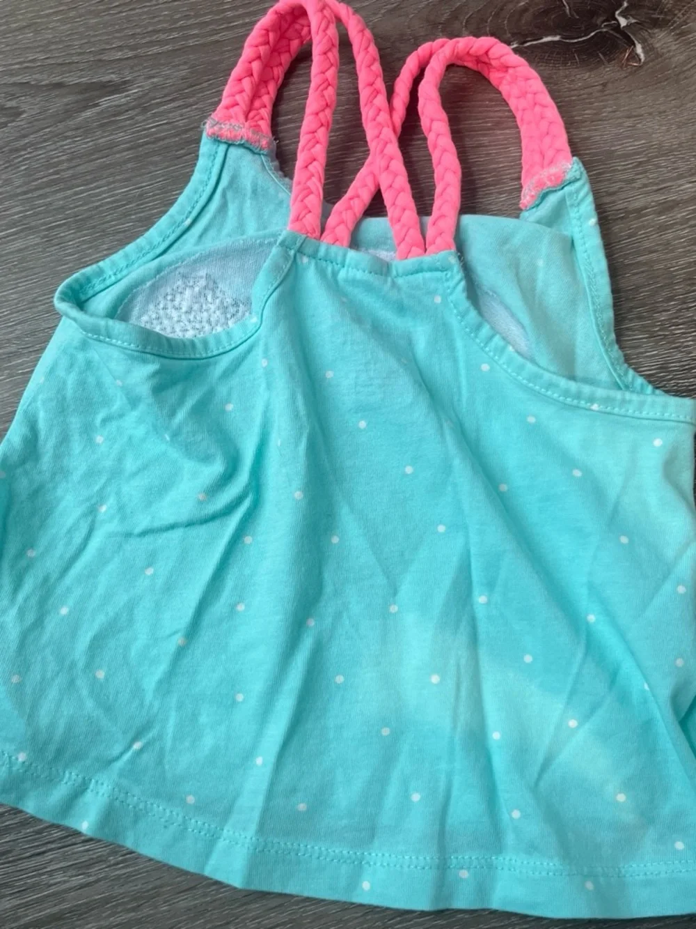 Tommy Bahama Turquoise Whale Sequin Tank with Pink Braided Straps